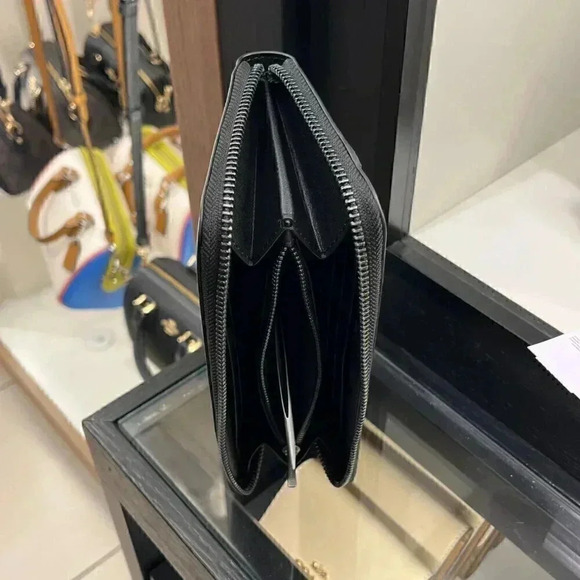 Coach Accordion Wallet In Signature Leather CE551 QB/BK * Original packing* - Picture 9 of 12